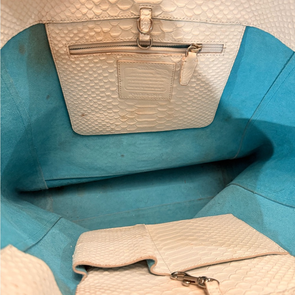 Coach Legacy Python Tote - Picture 3 of 3